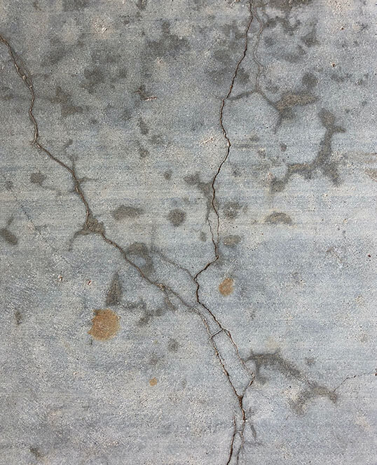 cracked concrete floor