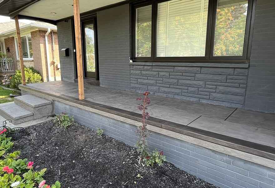 Concrete porch repair