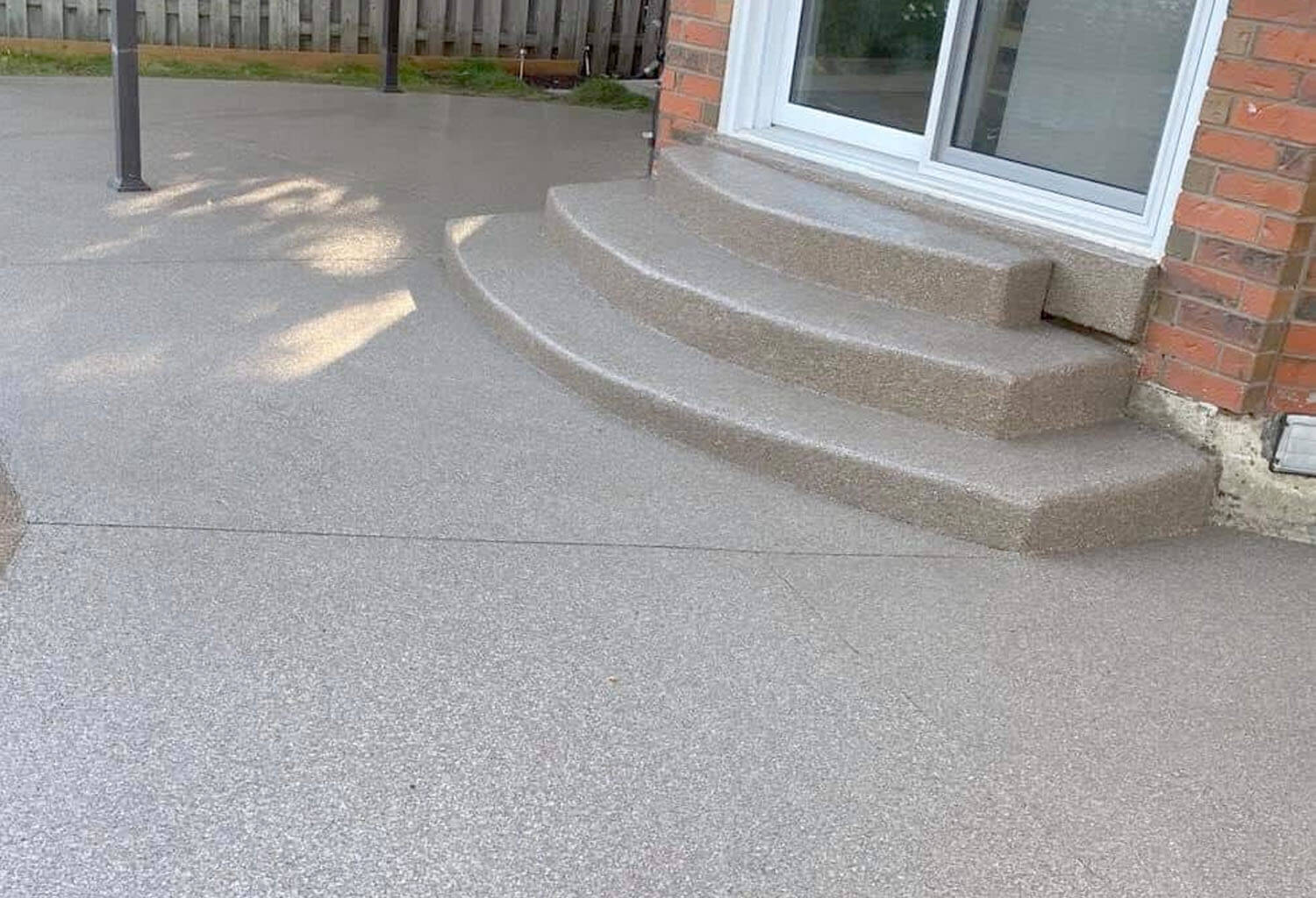 Concrete porch steps repair